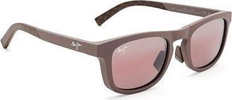 Maui Jim Aliali Fashion Sunglasses Matte Solid Dark Brown/Maui Rose Polarized, Nylon