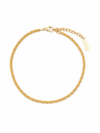 Saint Laurent Small Faceted cable-chain bracelet - women - Brass - M - Gold