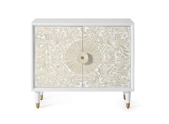Giner&Colomer Aparador madera de mango blanco y detalles en dorado