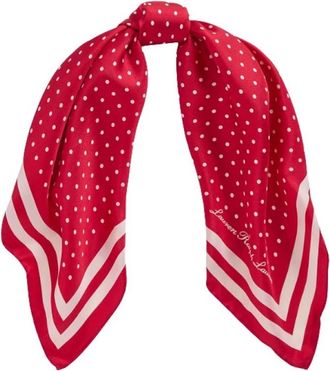 Ralph Lauren Pa&ntilde;uelo cuadrado de seda - Accessories - Mujer - Rojo - ONE SIZE