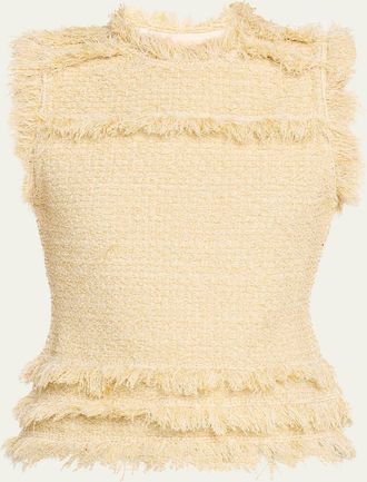 Ulla Johnson Kassi Knit Tweed Top
