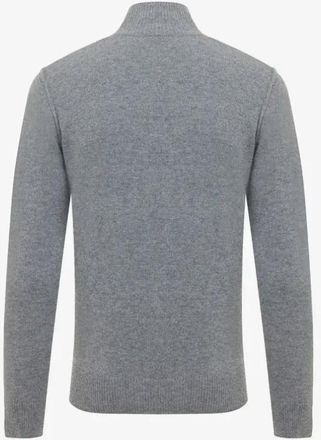 Genti Turtleneck Sweater 3 Knopen Grijs - Heren - Coltruien - Grijs - 3XL - Truien & Vesten