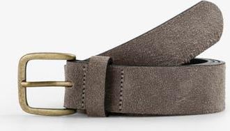 Scalpers Skull Suede Belt in Grey at Nordstrom, Size Medium