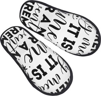 Generic Fuzzy Slippers Retirement Fluffy Slippers Plush Soft House Slipper For Travel Bedroom Women M