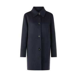 Marc Cain Woljas met decoratieve stiksels - Dames - Mantels - Grijs - Maat: 2XL Wol