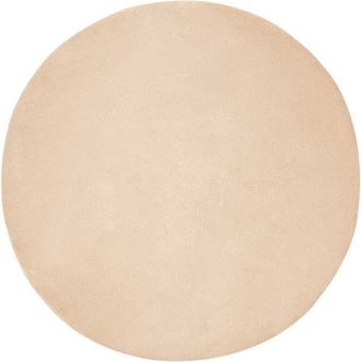 vidaXL Faux Rabbit Fur Rug Olite Beige Ø 200 cm Polyester vidaXL