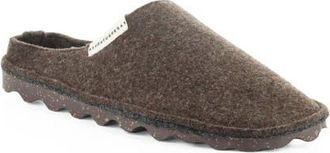 FLY London Natura Wool Felt Mule in Dark Brown at Nordstrom, Size 38