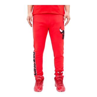 Pro Standard Pro Standard Chicago Bulls Classic Chenille Jogger Pants in Red Men