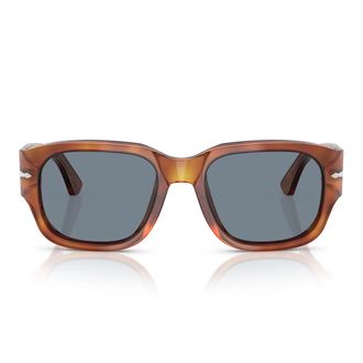 Persol Sunglasses Po3380 S 96/56 Terra Di Siena/Light Blue Unisex