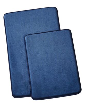 Royal Velvet Set Of 2 Signature Solid Memory Foam Bath Rugs