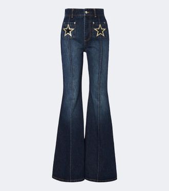 Dolce & Gabbana Jeans flared con patch