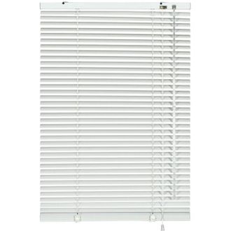 Gardinia Veneziana in alluminio, Visibilit&agrave;, Protezione dalla luce e ai raggi solari, Fissaggio al muro e al plafone, Kit di montaggio incluso, Argento, 110 x