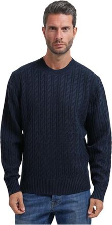 HUGO BOSS Maglione a trecce H-Furlan - - Knitwear - Uomo - Blu - 3XL