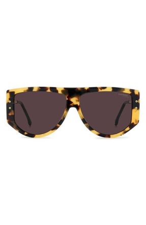 Carrera 59mm Square Sunglasses in Yellow Havana/Mauve at Nordstrom