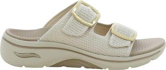 Skechers 140871 Z6 Slider - Dames - Sandalen - Beige - 39 EU - Schoenen