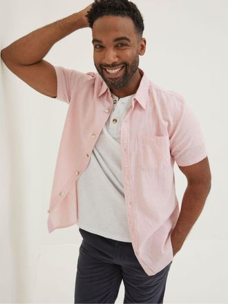 Fat Face FatFace Pink Bugle Micro Stripe Shirt