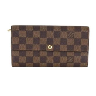 Louis Vuitton Pre-owned Wallets, female, Brown, Size: ONE SIZE Pre-owned Long wallet (bi-fold)