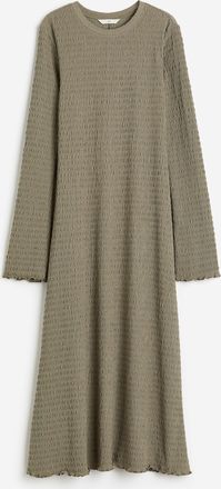 H&M Jerseykleid mit Struktur - Green
