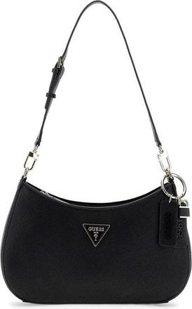Guess Tassen, Dames, Zwart, ONE Size, Noelle II Schoudertas met Ritssluiting Boven