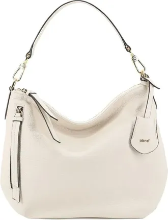 Abro Tassen, Dames, Beige, ONE Size, Katoen, Adria Juna Kleine Hobo Tas