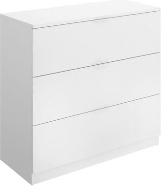 Dmora Cassettiera Carzen, Settimino multiuso, Comò camera da letto, Mobile con cassetti, 82x39 h82 cm, Bianco - Dmora