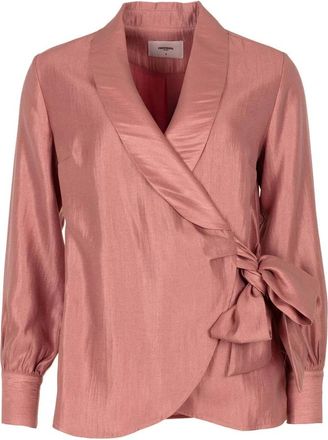 Freebird by Steven Balente Gestructureerde Blouse - Dames - Blouses & Shirts - Roze - Maat: XS Viscose