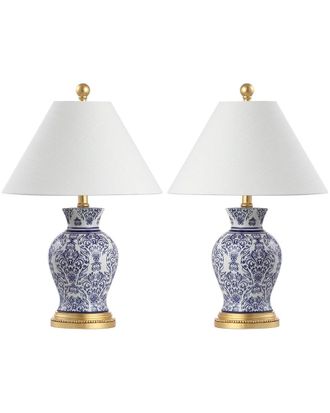 Jonathan Y Designs Xia 21 Ceramic Iron Classic Modern Led Table Lamp