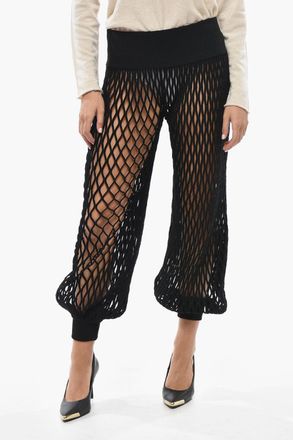 Alaia Pantaloni Cut Out con Elastico in Vita Alaia
