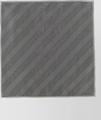 Brunello Cucinelli silk chevron pocket square