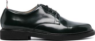 Thom Browne uniform lace-up loafers - women - Rubber/Calf Leather/Calf Leather - 39 - Green