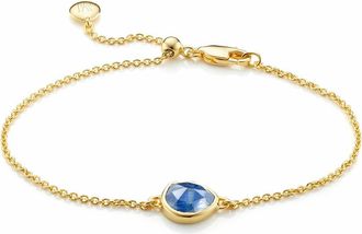 Monica Vinader Gold Siren Gemstone Chain Bracelet Kyanite
