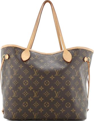 Louis Vuitton Neverfull NM shopper met monogram canvas - Bruin
