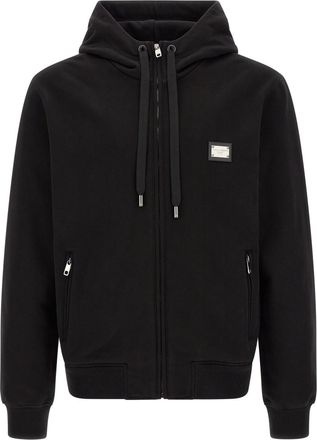 Dolce & Gabbana Black Regular Logo Hoodie