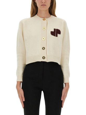 Patou Beige Logo Crew Neck Sweater