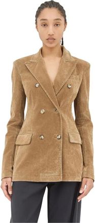 Sportmax Dames, Jassen, Bruin, Maat: 2XS Denim