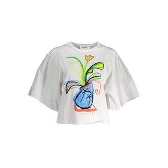 Desigual Marisal Blouse Boxy Top Korte Mouwen
