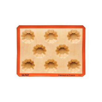 Silpat Perfect Non-Stick 8 Mini Brioches Baking Pan in Orange at Nordstrom