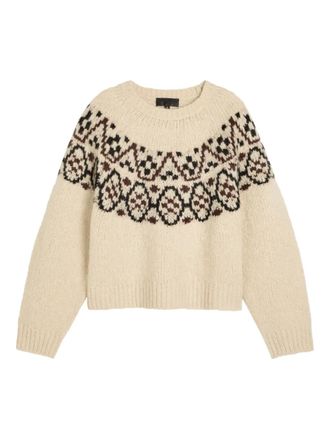 Nili Lotan Chrissy long-sleeve sweater - Beige
