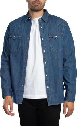 Levi's Barstow Western-Shirt, Blauw