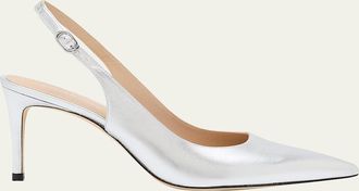 Stuart Weitzman Stuart Metallic Slingback Pumps