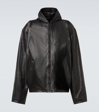 Balenciaga Hooded leather blouson
