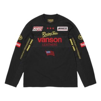 SUPREME x Vanson Leathers SS26 L/S T-Shirt Black SUP-SS26-007-BLK