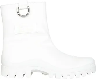 Msgm Vibram Rubber Sole Rain Boot - White