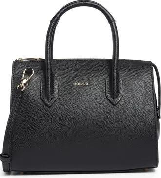 Furla Gardenia Satchel Bag in Nero at Nordstrom Rack
