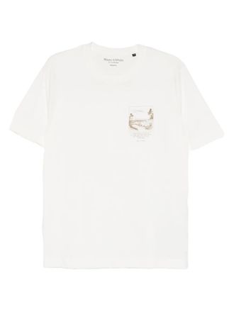 Marc O'Polo graphic pocket T-shirt - men - Organic Cotton - S - White