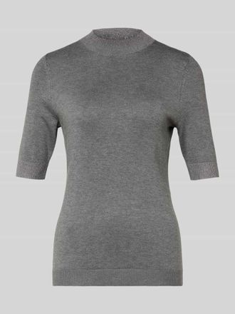Comma Strickpullover mit 1/2-&Auml;rmel in Anthrazit, Gr&ouml;&szlig;e 36