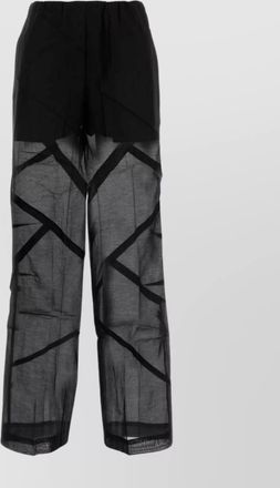 Co pant cotton blend elastic waistband