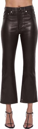 Pistola Denim High Rise Coated Boot Jean In Coated Mocha