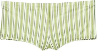 Faithfull The Brand Olina striped bikini bottom - women - Recycled Polyamide/Elastane - M - Green