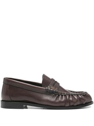 Saint Laurent leather loafers - Bruin